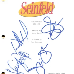 Jerry Seinfeld  Julia Louis-Dreyfus Jason Alexander Signed Autograph Full Script