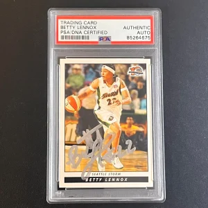 2006-07 WNBA Trading Cards #43 Betty Lennox Signed Card AUTO PSA/DNA Slabbed Sto