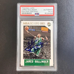 2015-16 Panini NBA Hoops #23 Jared Sullinger Signed Card AUTO PSA/DNA Slabbed Ce