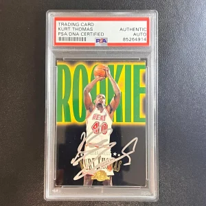 1996-97 Fleer Skybox Rookie Roadmap RC #231 Kurt Thomas Signed Rookie Card AUTO