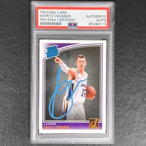 2018-19 Panini Donruss #197 Moritz Wagner Signed Card AUTO PSA/DNA Slabbed RC La