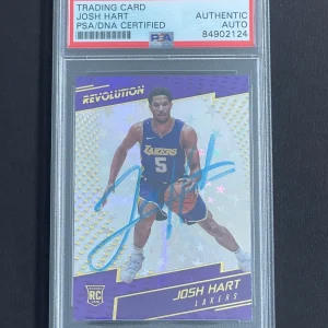 2017-18 Panini Revolution #132 JOSH HART Signed Card PSA Slabbed Lakers