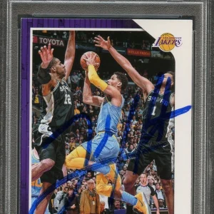 2018-19 NBA Hoops #235 JOSH HART Signed Card AUTO PSA Slabbed Lakers