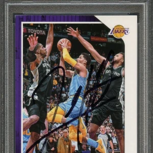 2018-19 NBA Hoops #235 JOSH HART Signed Card AUTO PSA Slabbed Lakers