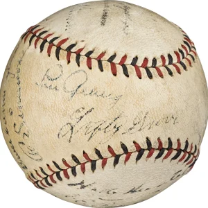 1931 Tour Of Japan Team Signed Baseball With Lou Gehrig PSA DNA & Beckett COA