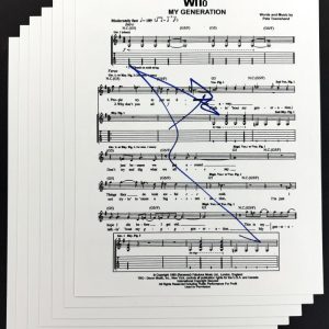 Pete Townshend The Who Signed Autograph My Generation Full Set Sheet Music - JSA