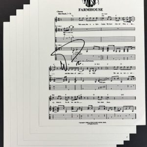 Trey Anastasio Phish Signed Autograph Farmhouse Full Set Sheet Music - JSA COA