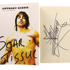 Anthony Kiedis Red Hot Chili Peppers Signed Autograph Scar Tissue Book JSA COA