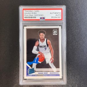 2019-20 Donruss Optic Rated Rookie #191 Isaiah Roby Signed Card PSA Slabbed Mave