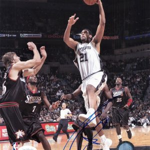 Tim Duncan Signed 8x10 Photo PSA Spurs Autographed