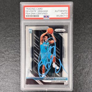 2018-19 Panini Prizm #288 Devonte' Graham Signed Card AUTO PSA/DNA Slabbed Horne