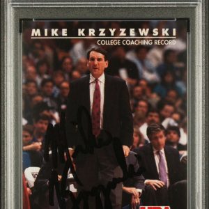 1992 Skybox #96 Mike Krzyzewski Signed Card Authentic AUTO 10 PSA Slabbed USA