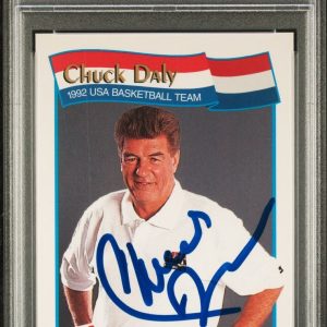 1991 Hoops McDonald's #61 Chuck Daly Signed Card Authentic AUTO 10 PSA Slabbed U