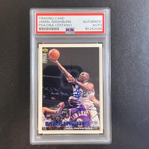 1995 Upper Deck Collector's Choice #307 Jamal Mashburn Signed Card PSA Slabbed M