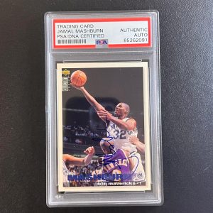 1995 Upper Deck Collector's Choice #307 Jamal Mashburn Signed Card PSA Slabbed M