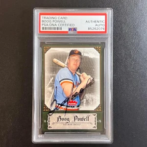 2006 Fleer #15 Boog Powell Signed Card AUTO PSA Slabbed Orioles