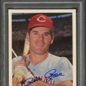 1985 Topps Renata Galasso #105 Pete Rose Signed Card Auto 10 Reds