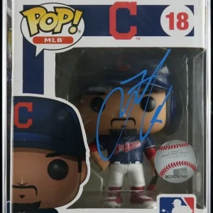 Francisco Lindor Signed Funko Pop PSA/DNA Encapsulated Auto 9 Guardians Baseball