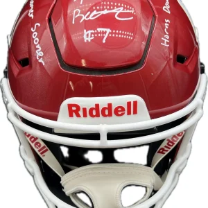 Spencer Rattler Signed Full Size Riddell Helmet PSA/DNA Oklahoma Sooners Autogra