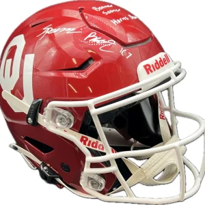 Spencer Rattler Signed Full Size Riddell Helmet PSA/DNA Oklahoma Sooners Autogra
