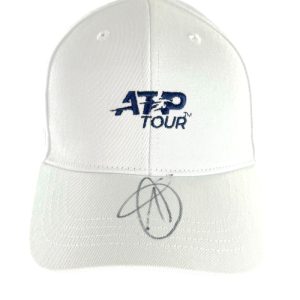 Novak Djokovic Signed Autograph ATP Tour Tennis Cap Hat - Wimbledon Champ w/ BAS