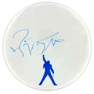 Roger Taylor Queen Signed Autograph 13" Drumhead A Night at the Opera w/ Beckett