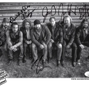 Zac Brown Band Complete x7 Signed Autograph 8x10 Photo - The Foundation JSA COA
