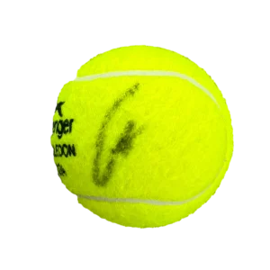 Carlos Alcaraz Signed Autograph 2024 Wimbledon Tennis Ball Champion Beckett COA