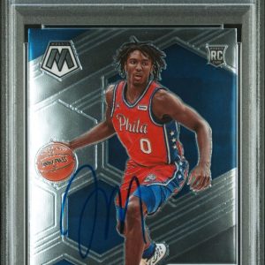 2020 Panini Mosaic #263 Tyrese Maxey Signed Card AUTO 10 Mint 9 AUTO PSA 76ers R