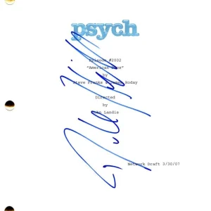 Dule Hill Signed Autograph Psych Full Episode Script Screenplay - Gus Guster