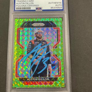 2022 Panini Prizm #7 Austin Dillon Signed Card AUTO PSA/DNA Slabbed Nascar