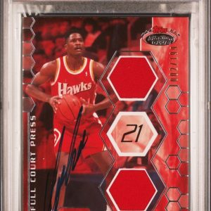 2007 Topps Stadium Club Full Court Press Relics #DWI 002/199 Dominique Wilkins S