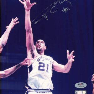 Tim Duncan signed 8x10 photo PSA/DNA San Antonio Spurs Autographed