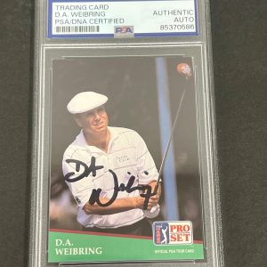 1991 Pro Set #121 D.A. Weibring Signed Card PSA/DNA Slabbed AUTO Golf