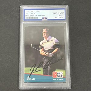 1991 Pro Set #248 J.C. Snead Signed Card PSA/DNA Slabbed AUTO