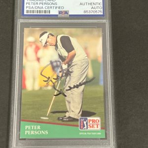 1991 Pro Set #22 Peter Persons Signed Card PSA/DNA Slabbed AUTO