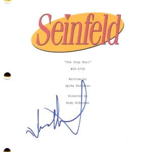 Jason Alexander Signed Autograph Seinfeld Soup Nazi Script - George Costanza