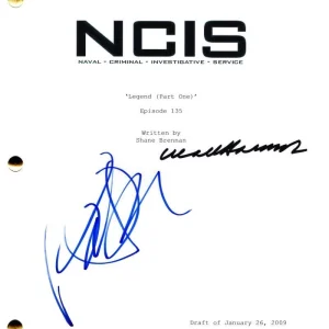 Pauley Perrette & Mark Harmon Signed Autograph NCIS Script Screenplay w/ JSA COA