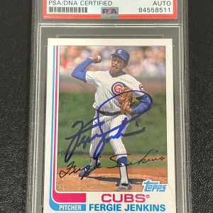 2017 Topps #106 Fergie Jenkins Signed Card AUTO PSA Slabbed Cubs