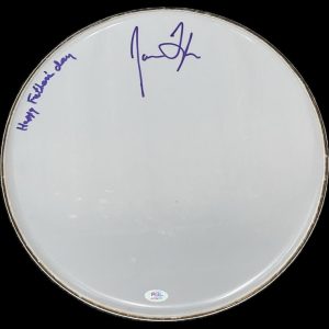 James Taylor signed Drum Head PSA/DNA Autographed Musician