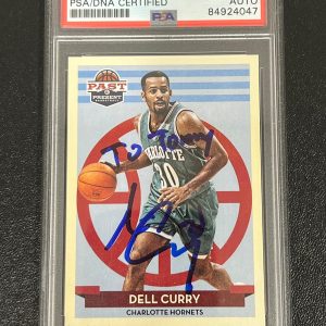 2012-13 Panini Past and Present #108 Dell Curry Signed Card AUTO PSA/DNA Slabbed