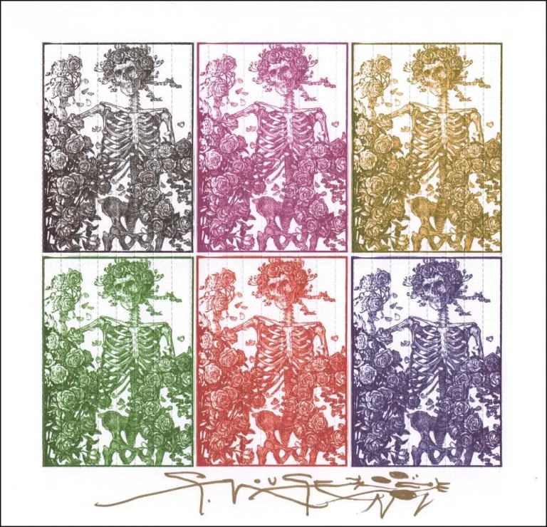 Stanley Mouse Grateful Dead Signed Autograph 9X9 Blotter Art Print - Beckett COA