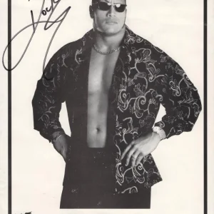 Dwayne Johnson The Rock Signed Autograph 8x11 Photo - Original WWF Promo PSA COA
