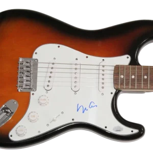 Yoko Ono Lennon Signed Autograph Fender Electric Guitar The Beatles w/ PSA COA