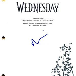 Fred Armisen Signed Autograph Wednesday Pilot Script Screenplay - Uncle Fester