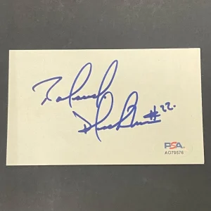 Rolando Blackman Signed Index Card PSA AUTO Mavericks Autographed