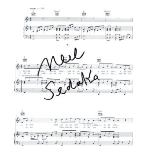 Neil Sedaka Signed Autograph Laughter in the Rain Sheet Music - Sedaka's Back