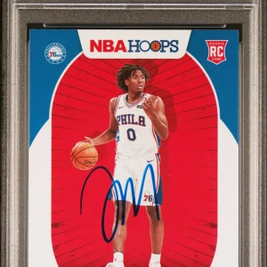 2020 Panini Hoops #207 Tyrese Maxey PSA Auto 9