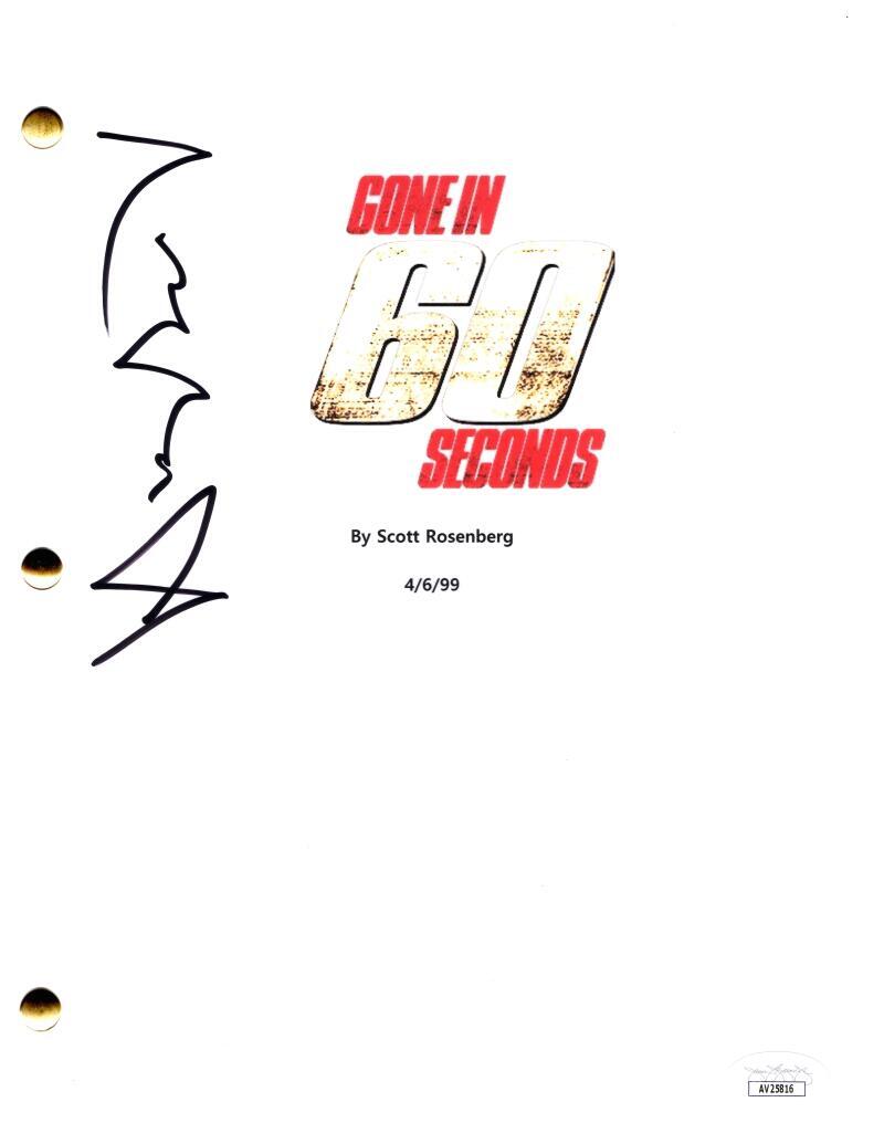 Angelina Jolie Signed Autograph Gone in 60 Seconds Script Screenplay w ...