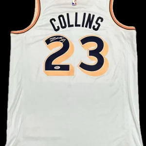 Zach Collins Signed Jersey PSA San Antonio Spurs Autographed